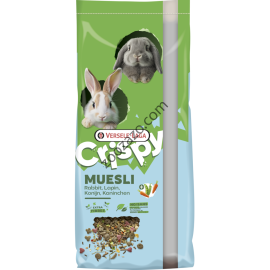 Versele Laga Crispy Muesli Rabbits - пълноценна храна за декоративни зайци, 9 кг.